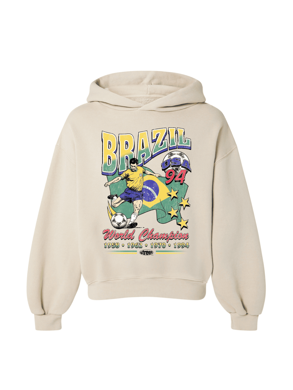 MOLETOM BOXY OVERSIZED BRASIL WORLD CHAMPION STREETWEAR PREMIUM