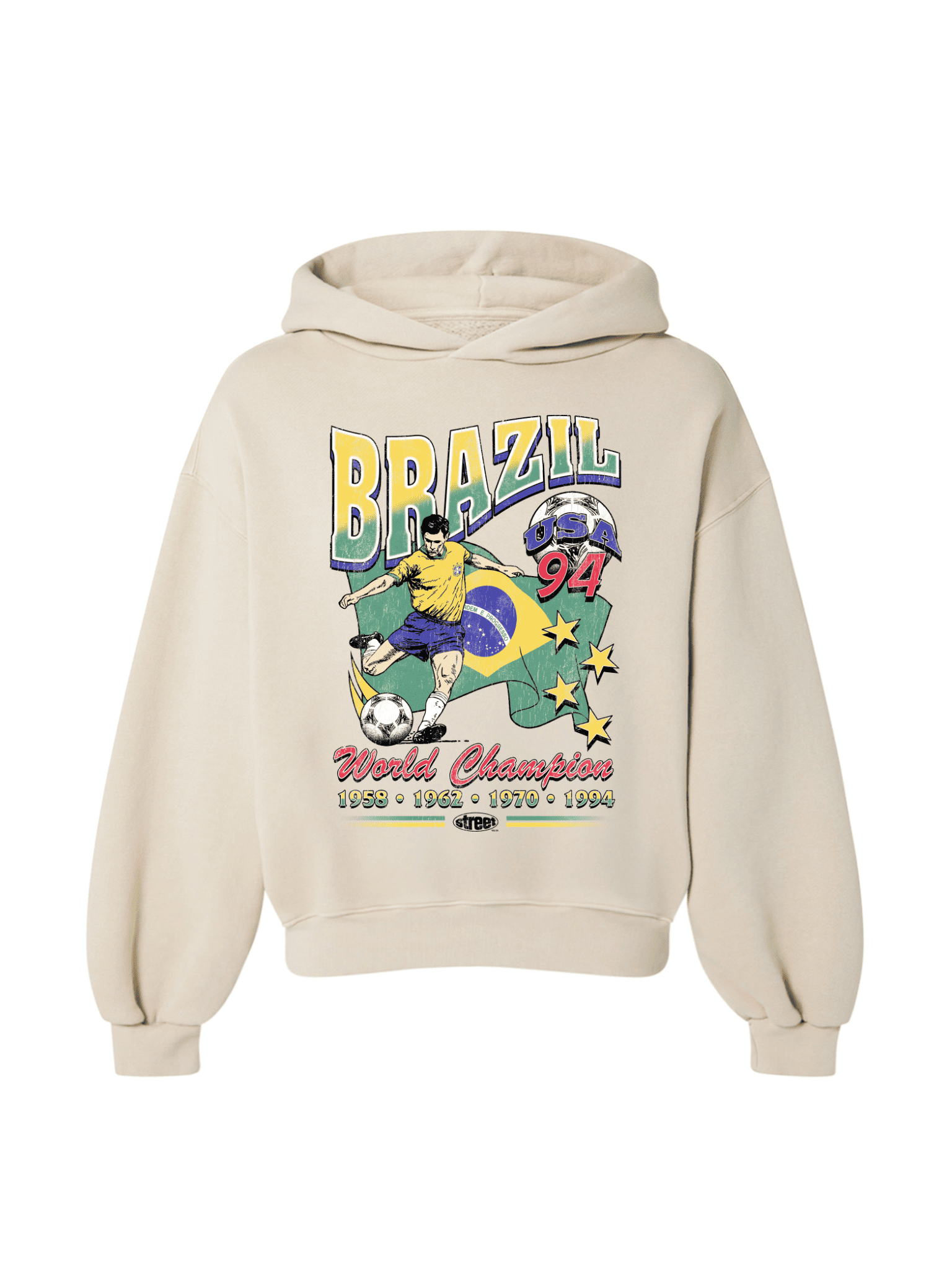 MOLETOM BOXY OVERSIZED BRASIL WORLD CHAMPION STREETWEAR PREMIUM