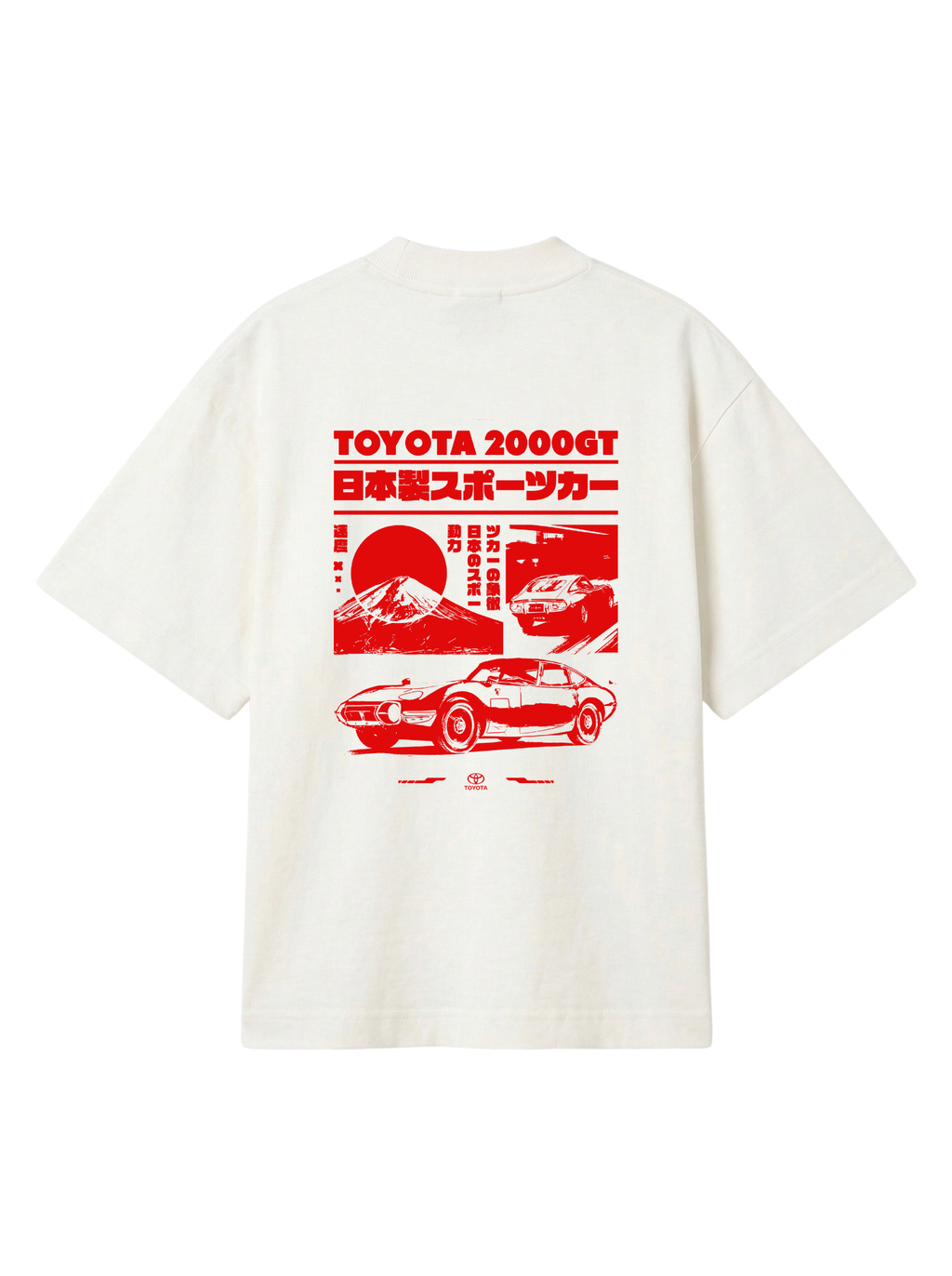 CAMISETA OVERSIZED TOYOTA 2000GT RACING ALGODAO