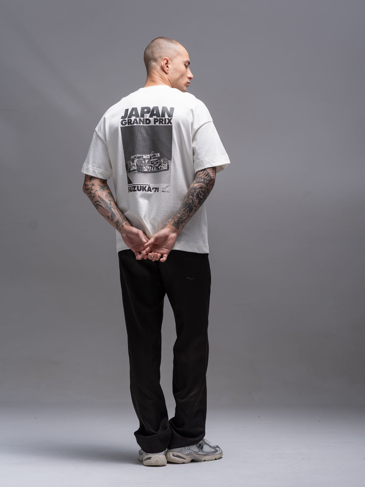 CAMISETA OVERSIZED JAPAN GRAN PRIX RACING STREETWEAR ALGODAO