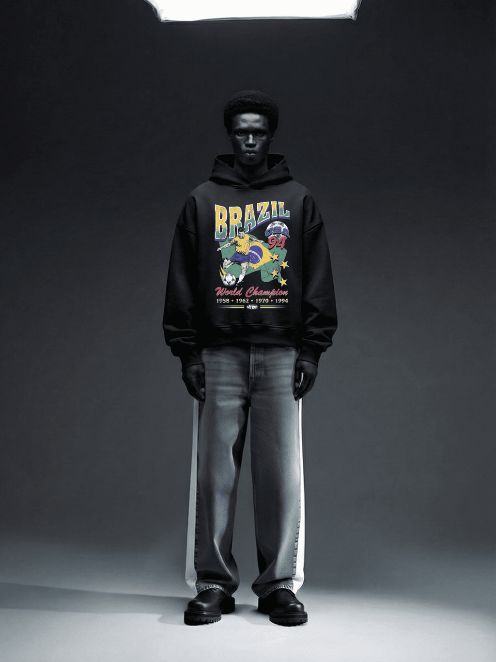 MOLETOM BOXY OVERSIZED BRASIL WORLD CHAMPION STREETWEAR PREMIUM