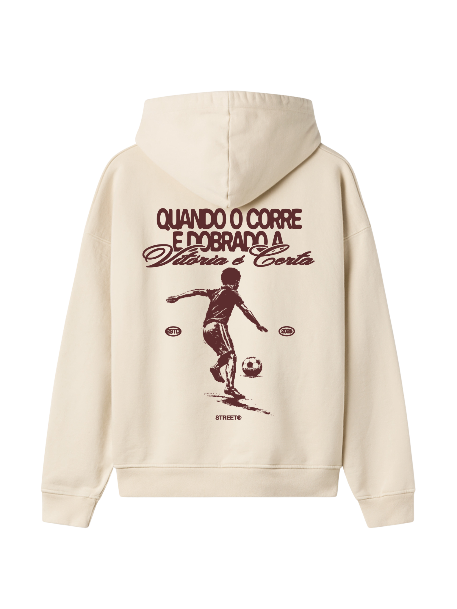 MOLETOM TRADICIONAL BRASIL VITÓRIA CERTA STREETWEAR PREMIUM COR:Azul Ártico;TAMANHO:G
