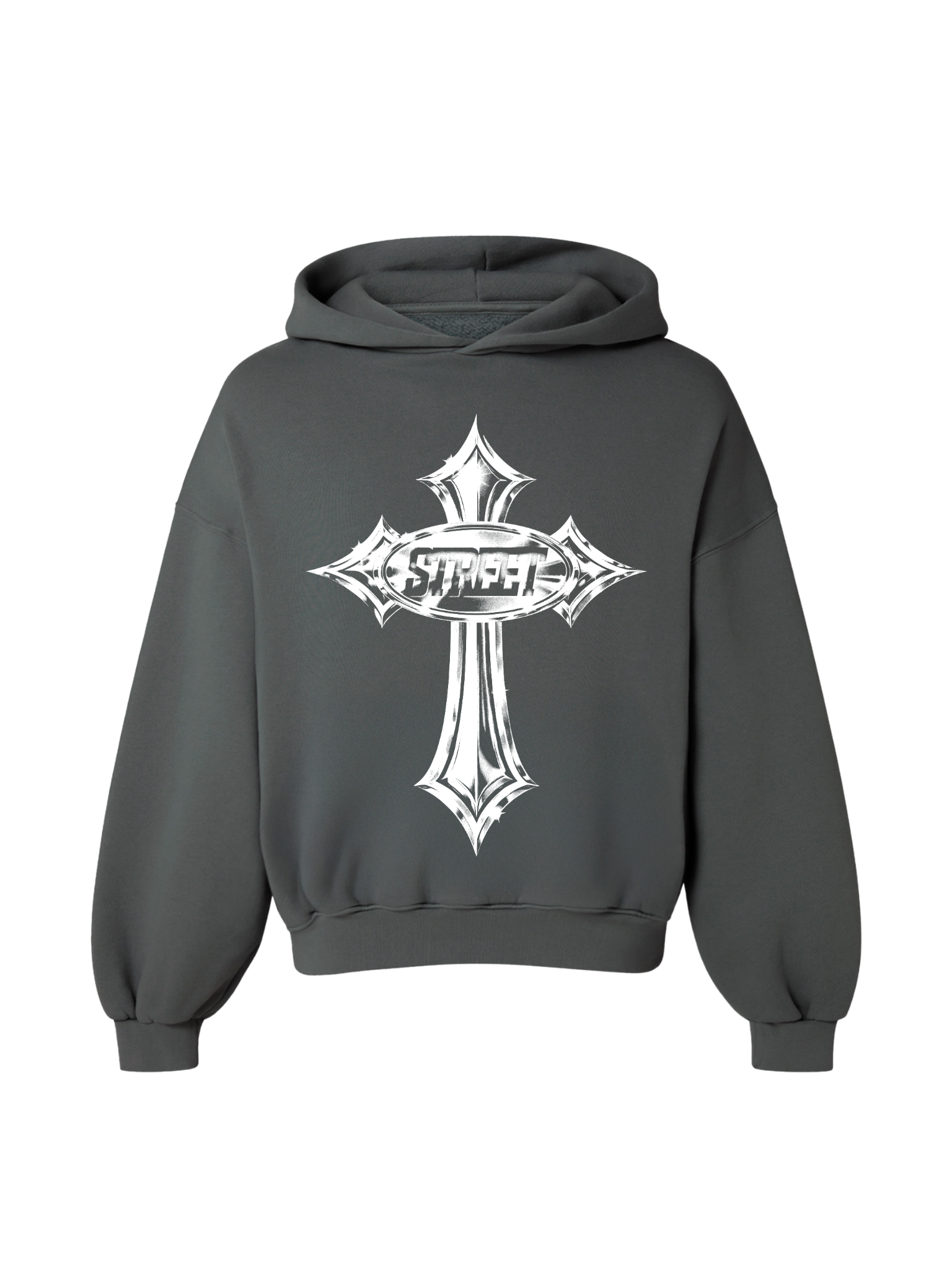 MOLETOM BOXY OVERSIZED IRON FAITH  STREETWEAR PREMIUM