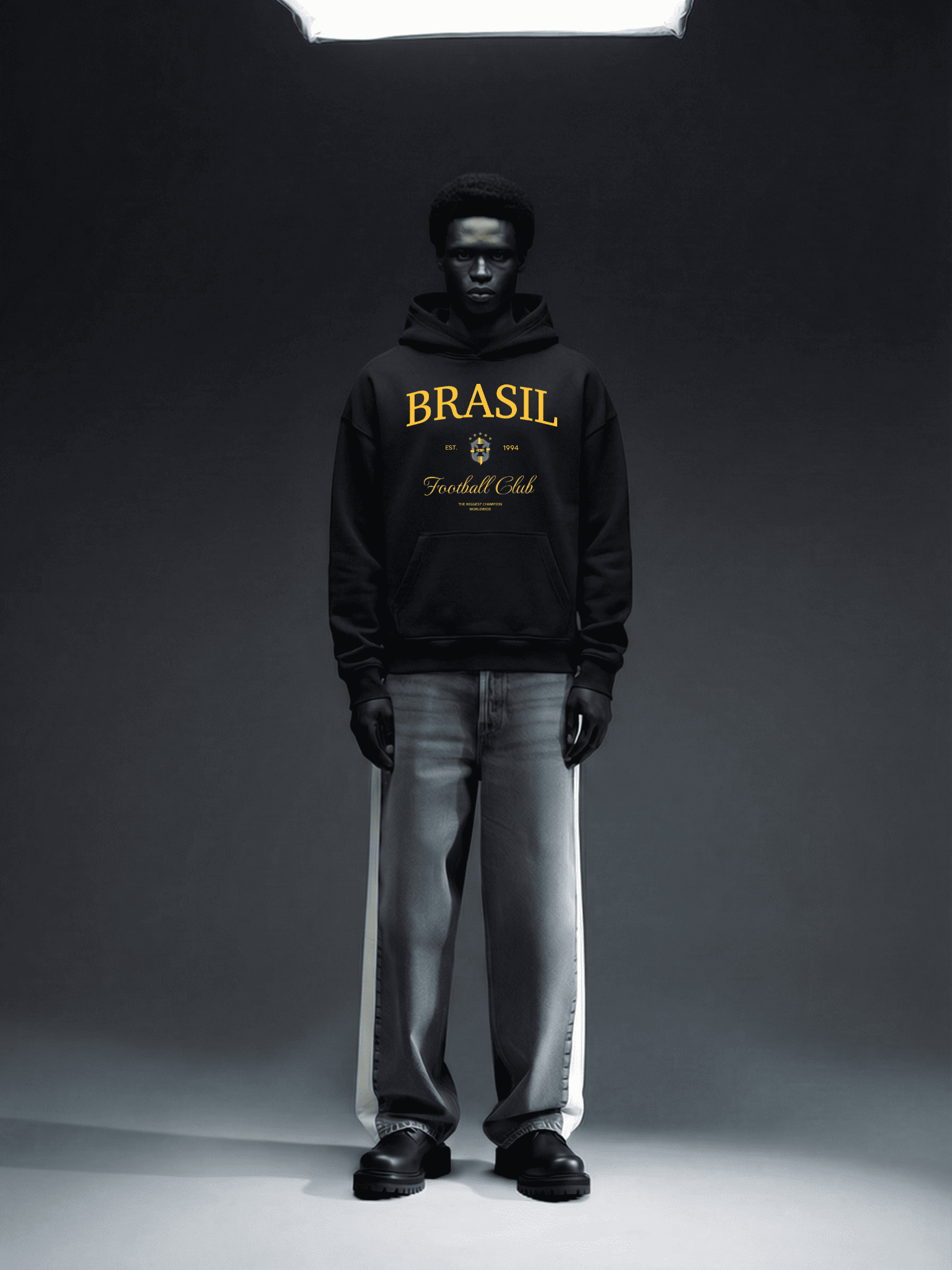 MOLETOM TRADICIONAL BRASIL WORLD CHAMPION STREETWEAR PREMIUM