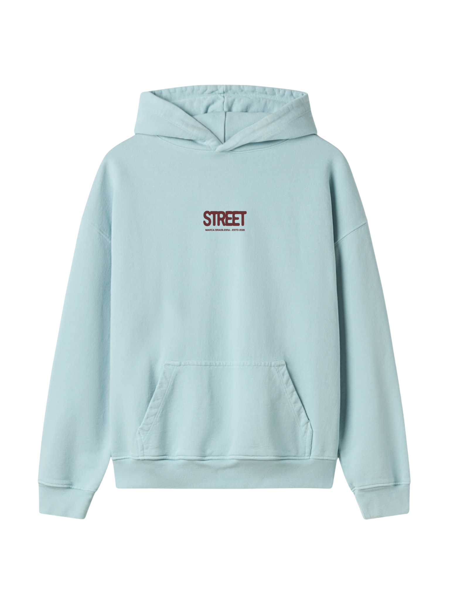 MOLETOM TRADICIONAL BRASIL VITÓRIA CERTA STREETWEAR PREMIUM COR:Azul Ártico;TAMANHO:G