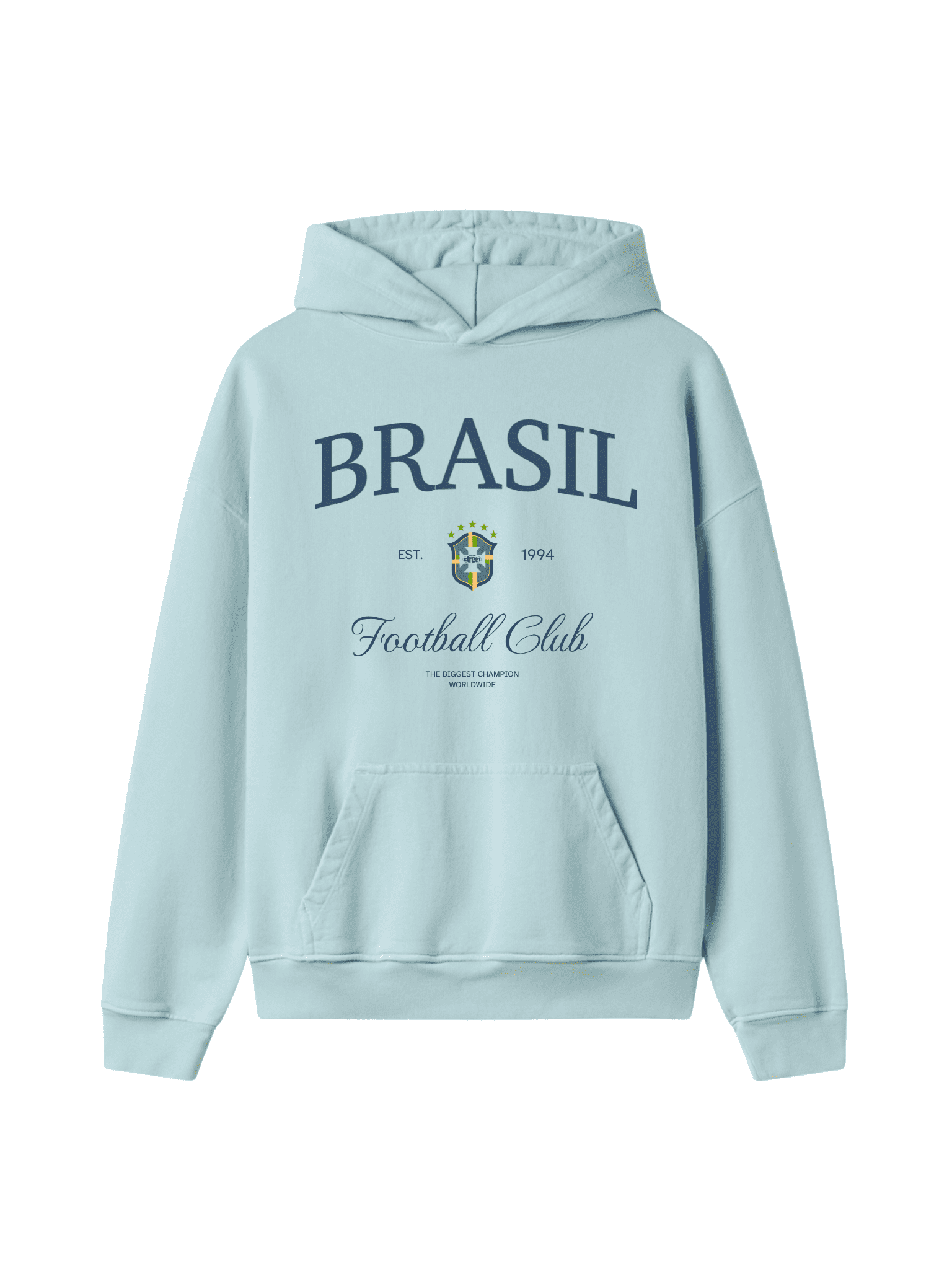 MOLETOM TRADICIONAL BRASIL WORLD CHAMPION STREETWEAR PREMIUM