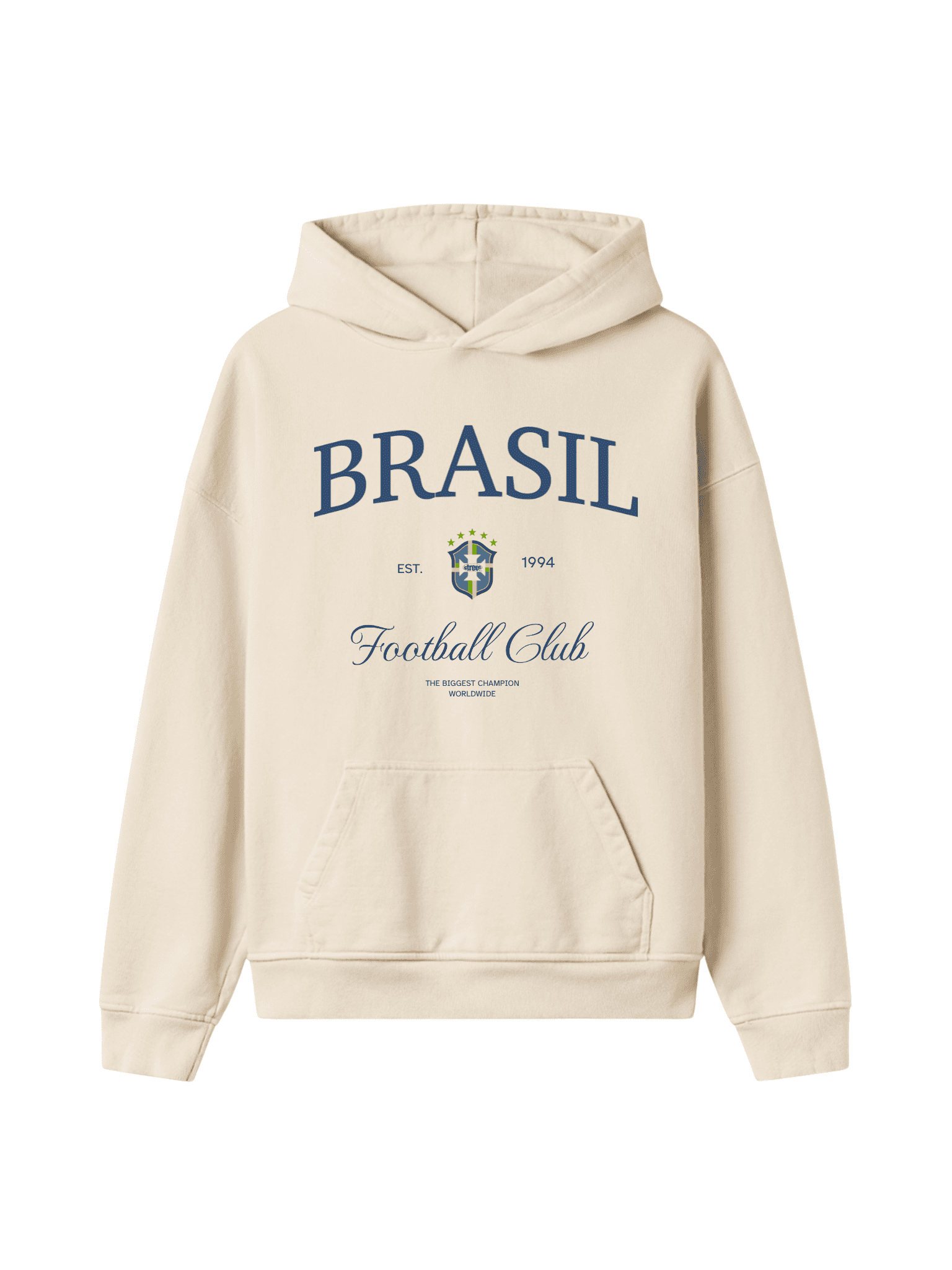 MOLETOM TRADICIONAL BRASIL WORLD CHAMPION STREETWEAR PREMIUM