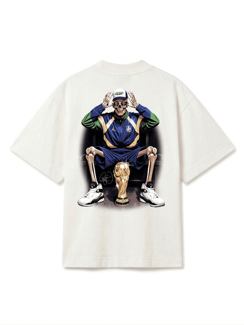 CAMISETA OVERSIZED BRASIL NEYMAR CHAMPION STREETWEAR PREMIUM
