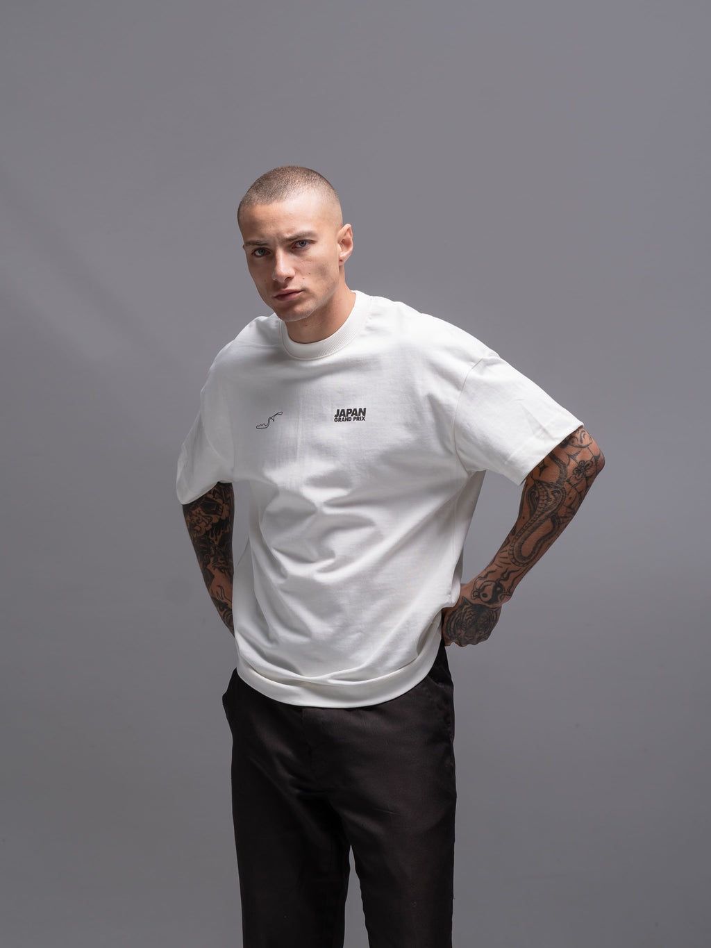 CAMISETA OVERSIZED JAPAN GRAN PRIX RACING STREETWEAR ALGODAO