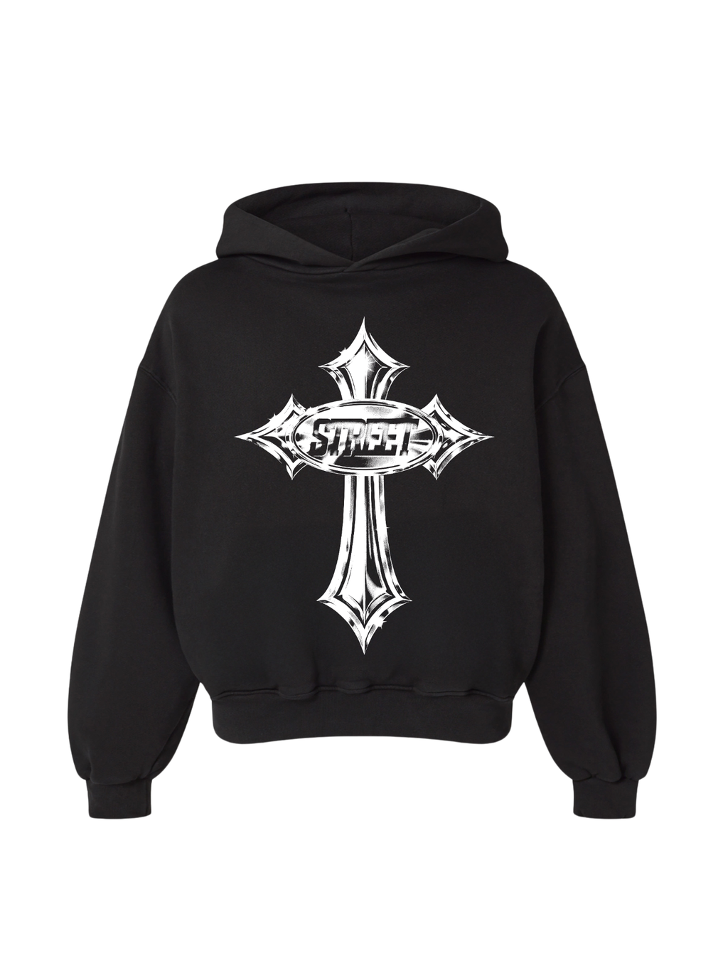 MOLETOM BOXY OVERSIZED IRON FAITH  STREETWEAR PREMIUM