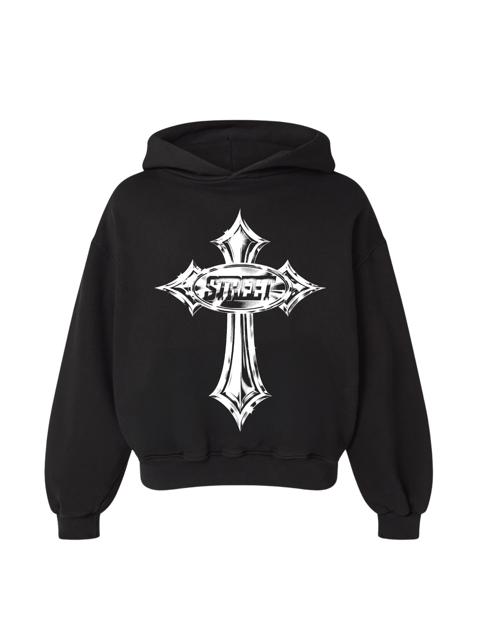 MOLETOM BOXY OVERSIZED IRON FAITH  STREETWEAR PREMIUM