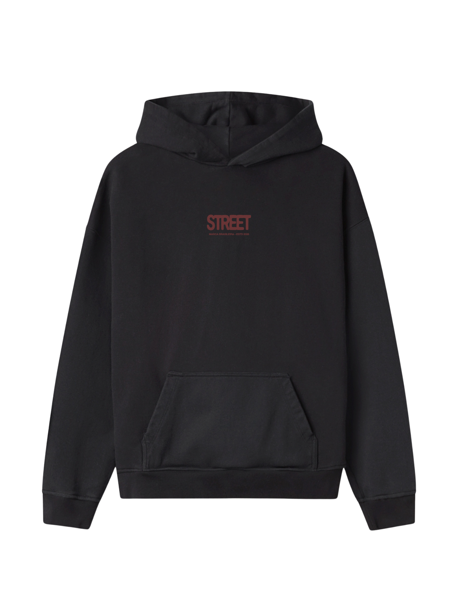 MOLETOM TRADICIONAL BRASIL VITÓRIA CERTA STREETWEAR PREMIUM COR:Azul Ártico;TAMANHO:G