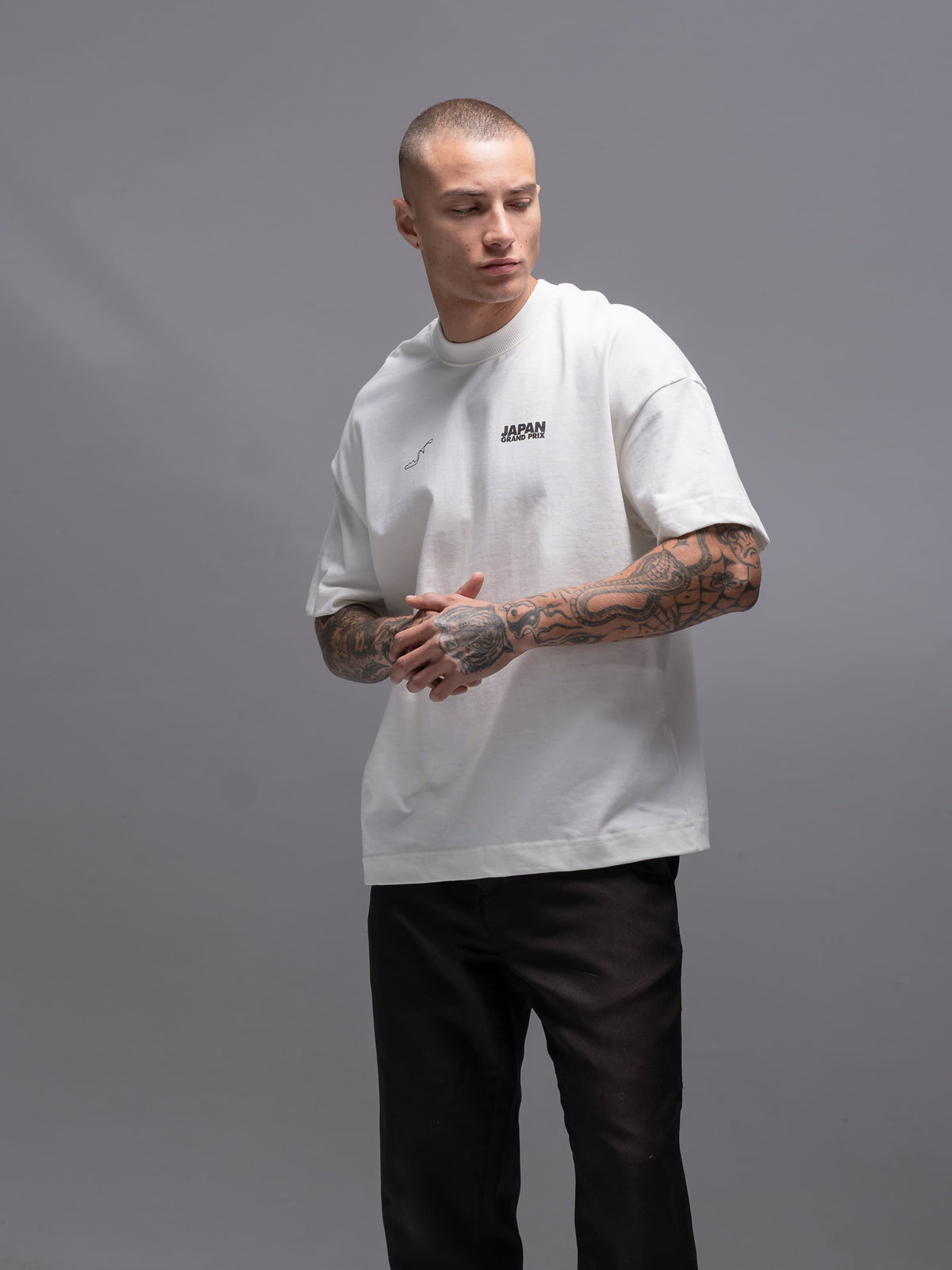 CAMISETA OVERSIZED JAPAN GRAN PRIX RACING STREETWEAR ALGODAO