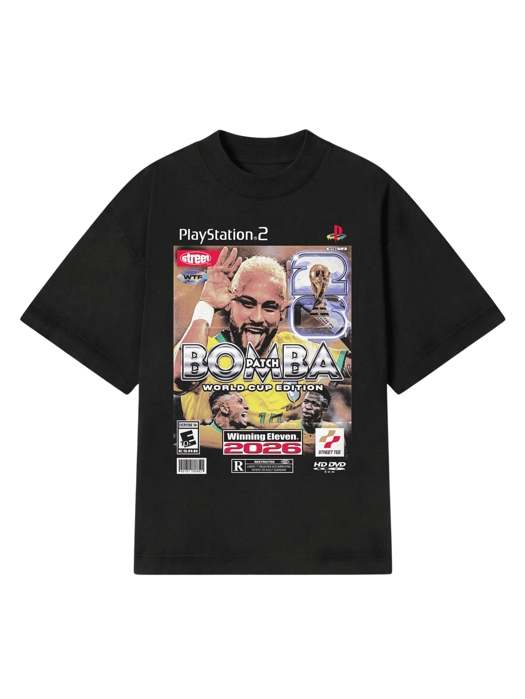 CAMISETA OVERSIZED BRASIL BOMBA PATCH NEYMAR STREETWEAR PREMIUM