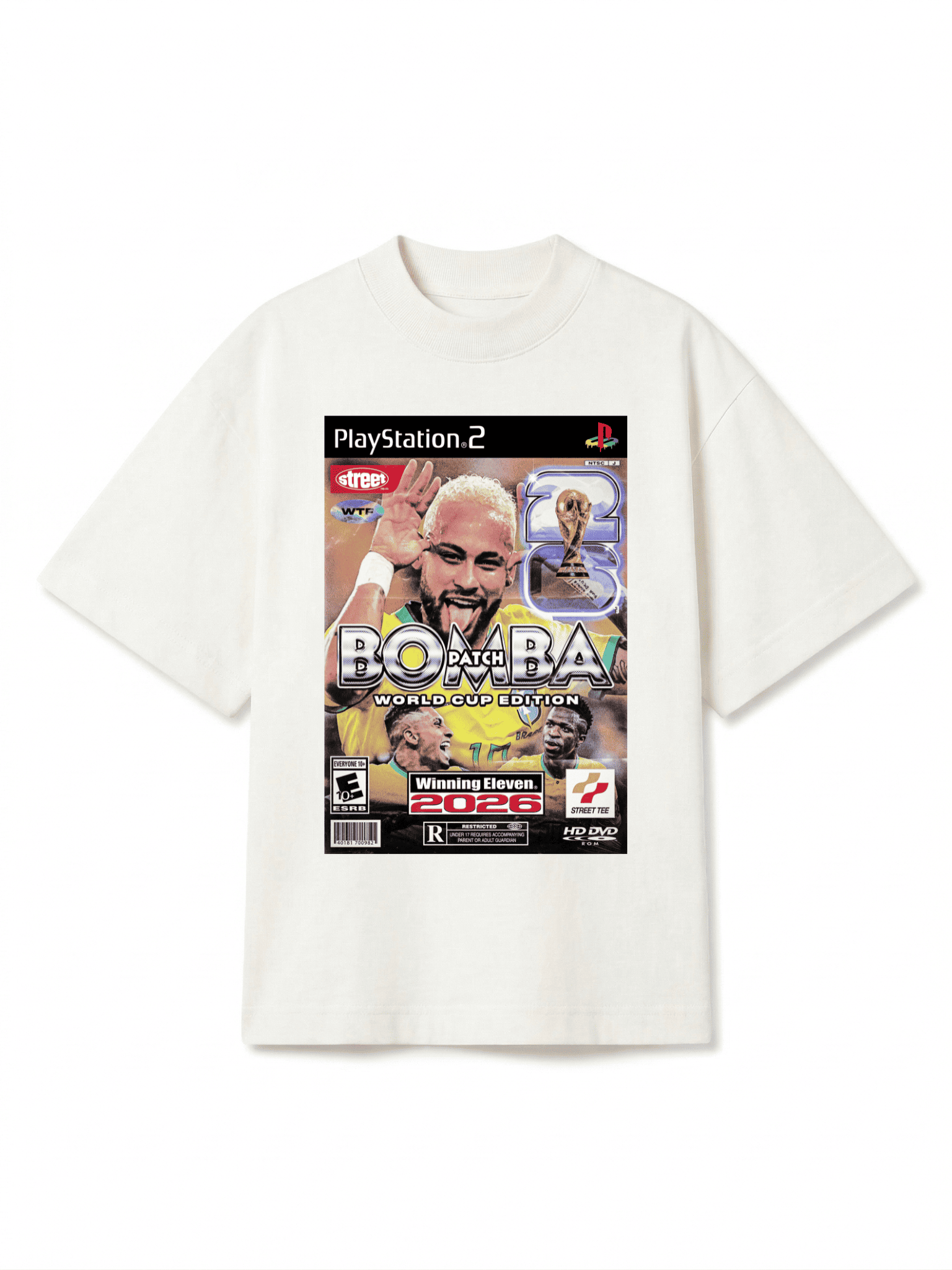 CAMISETA OVERSIZED BRASIL BOMBA PATCH NEYMAR STREETWEAR PREMIUM